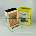 Custom Metal Tin Box for Tea with Rectangular Shape